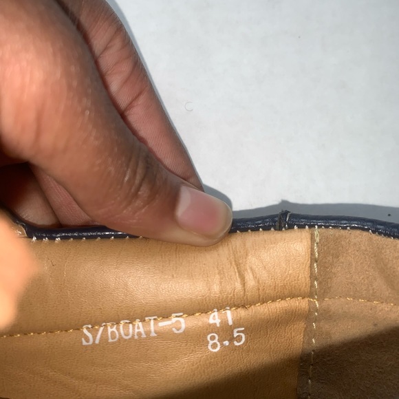 Franco Vanucci Brown and navy blue shoes - Picture 4 of 5